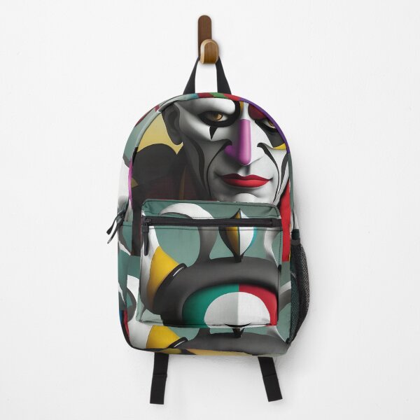 Item preview, Rebel Jester: A Stunning and Colorful Cubist Abstract Art designed and sold by artmanikin.