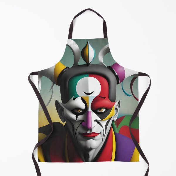 Item preview, Rebel Jester: A Stunning and Colorful Cubist Abstract Art designed and sold by artmanikin.
