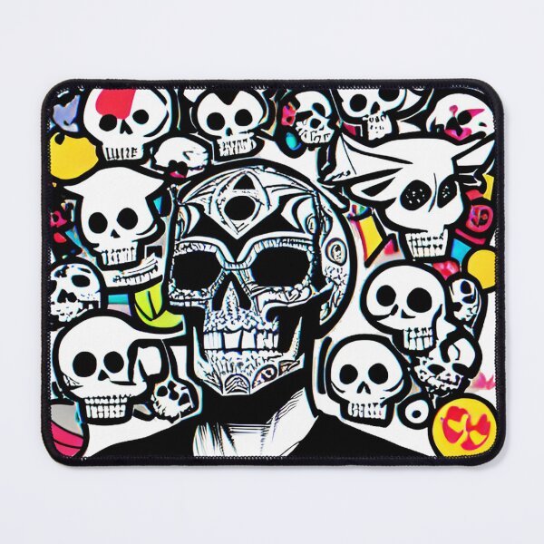 Item preview, alienlove 26 good mood lucky funny skull designed and sold by alienlove-8.