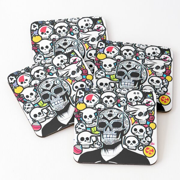Item preview, alienlove 26 good mood lucky funny skull designed and sold by alienlove-8.