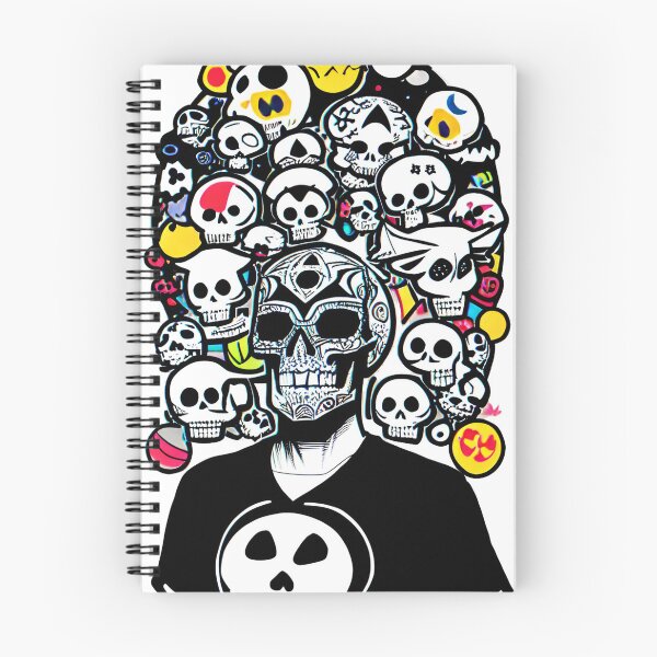 Item preview, alienlove 26 good mood lucky funny skull designed and sold by alienlove-8.
