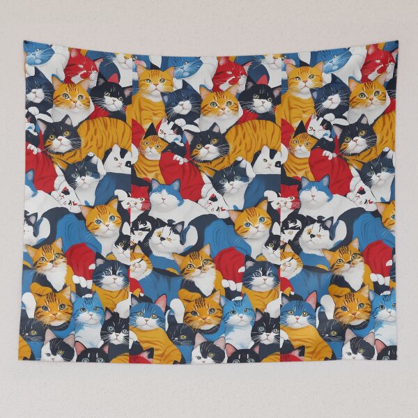 Item preview, kitten pattern designed and sold by D-dreams.
