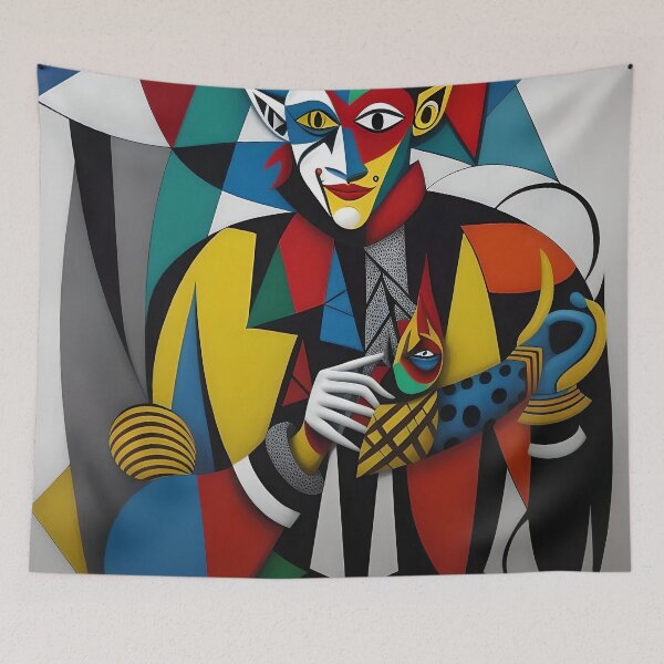 Item preview, Jester: A Colorful and Geometric Artwork  designed and sold by artmanikin.