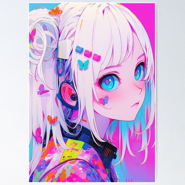 Cute girl anime Poster for Sale by iWallGlow