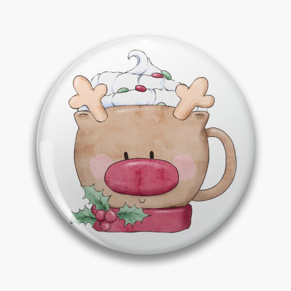 Item preview, Christmas Hot Chocolate in a Reindeer Mug designed and sold by PrancingPumpkin.