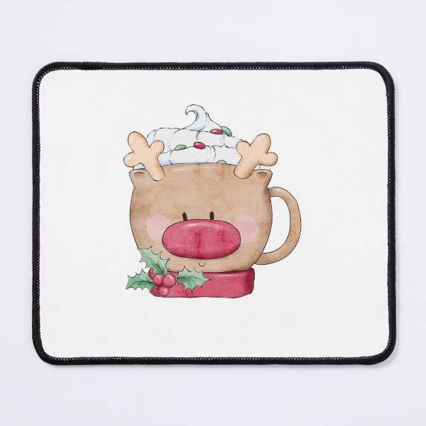 Item preview, Christmas Hot Chocolate in a Reindeer Mug designed and sold by PrancingPumpkin.