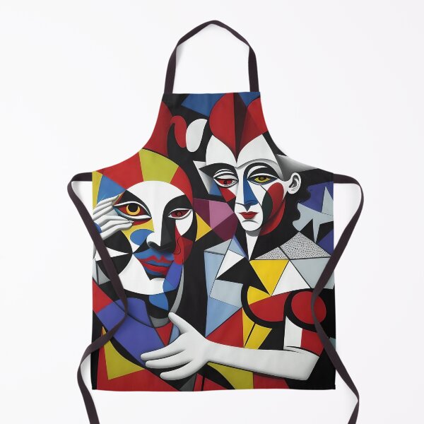 Item preview, Abstract and Surreal Cubist Jesters' Love designed and sold by artmanikin.