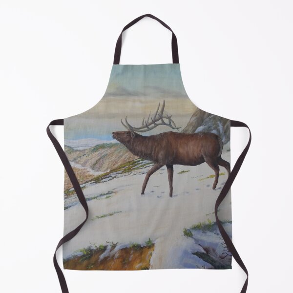 Item preview, Elk in the snow, from my original oil painting. designed and sold by MCanderart.