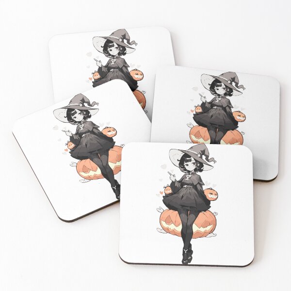 Item preview, Cute Witch Girl, Scary n Creepy designed and sold by World of Printed Art ..