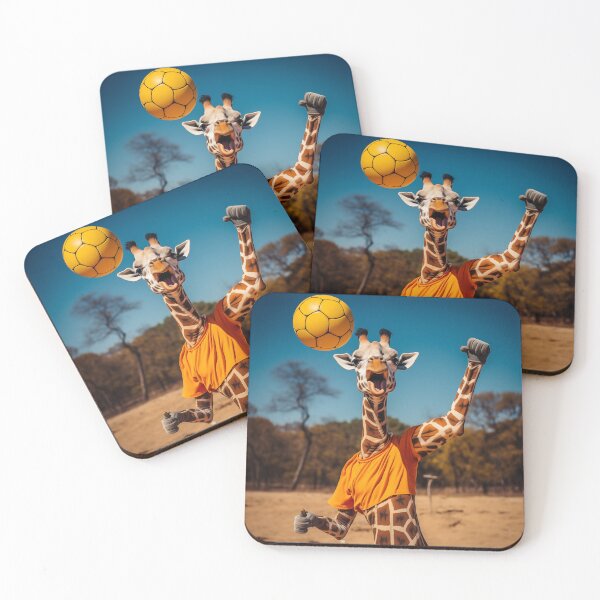 Item preview, Varsity Giraffe Playing Beach Volleyball  designed and sold by Matt's Artificial Nature.