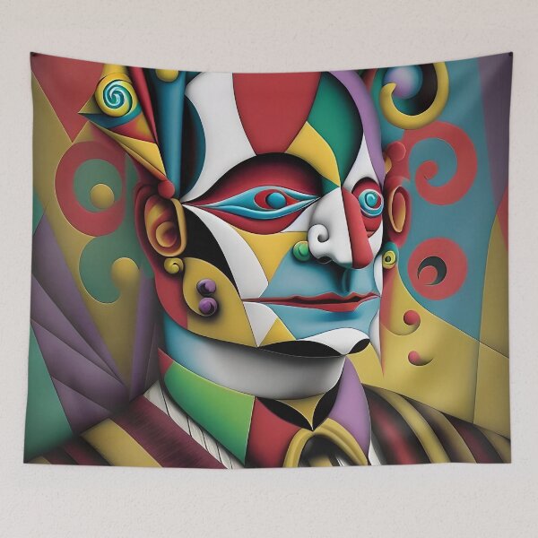 Item preview, Creative Vision and Personality Cubist T-Shirt designed and sold by artmanikin.