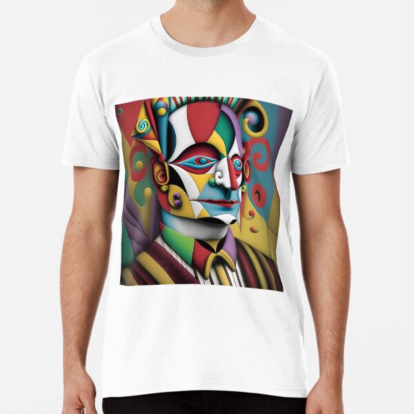 Item preview, Creative Vision and Personality Cubist T-Shirt designed and sold by artmanikin.