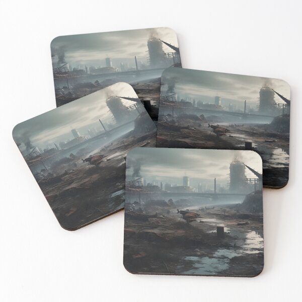 Item preview, Cyberpunk Cityscape Art designed and sold by Shirtastically.