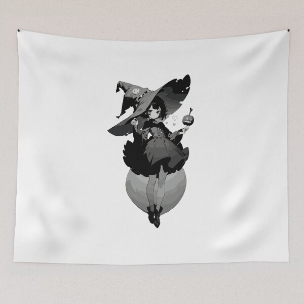 Item preview, Cute Witch Girl, Scary n Creepy designed and sold by World of Printed Art ..