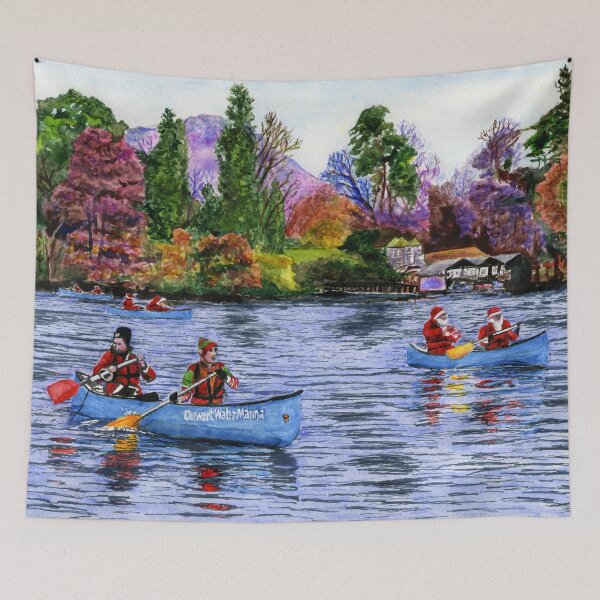 Item preview, Santa Splash on Derwentwater in the Lake District designed and sold by LymphomaLass.