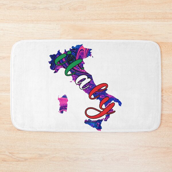 Item preview, Italy Flag Map Colorful -  designed and sold by PurpleLoveStore.