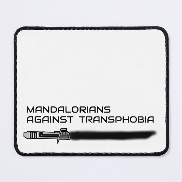 Item preview, Mandalorians Against Transphobia designed and sold by Rosie Richardson.