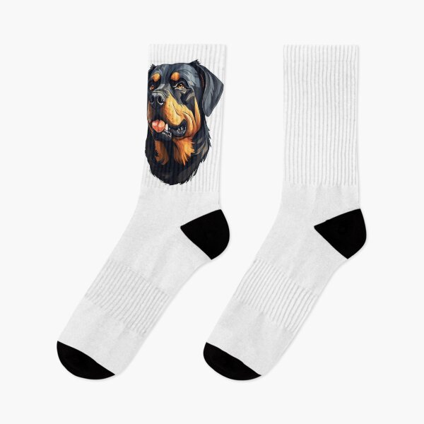 Item preview, Cartoon Style Rottweiler Painting Drawing Logo Sticker, wall arts, Art Prints and More designed and sold by Kevin Lou.