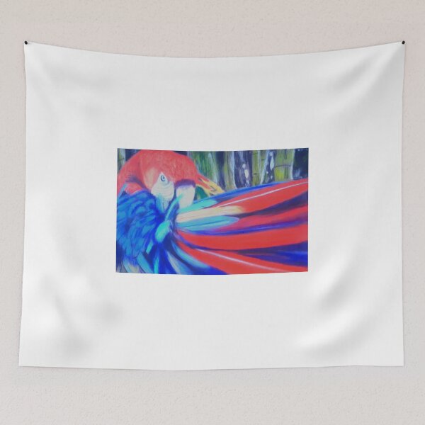 Item preview, Macaw Preening designed and sold by Artbyjanehicks.