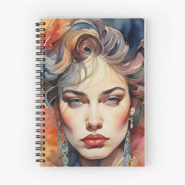 Item preview, hype maximalist, watercolor of beautiful face, Pouting designed and sold by cepharts.