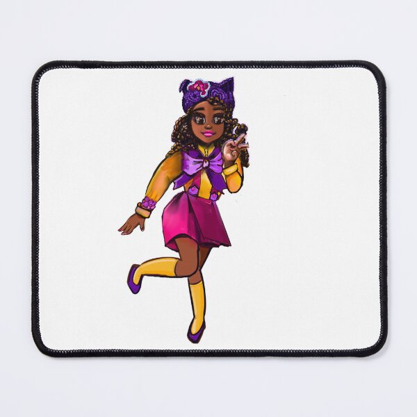 Item preview, Cute black Girl peace pose, African American, Black cartoon, anime, game character anime girl designed and sold by Artonmytee.