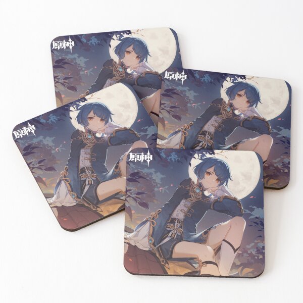 Item preview, Genshin Impact - Xingqiu Official Birthday Artwork 2022 designed and sold by Krimsy.