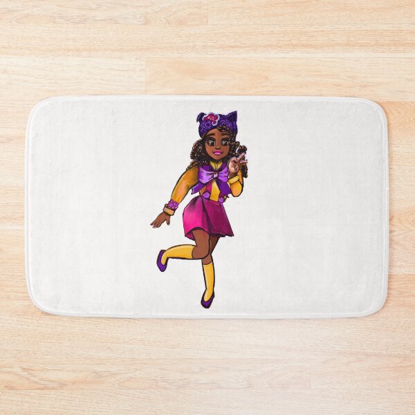Item preview, Cute black Girl peace pose, African American, Black cartoon, anime, game character anime girl designed and sold by Artonmytee.