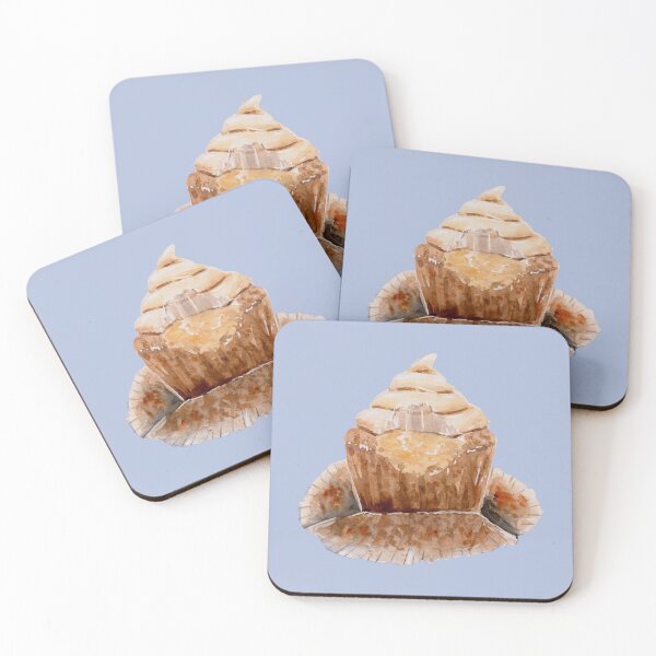 Item preview, Cupcake Chomp - Watercolour Painting designed and sold by Pattokarts.