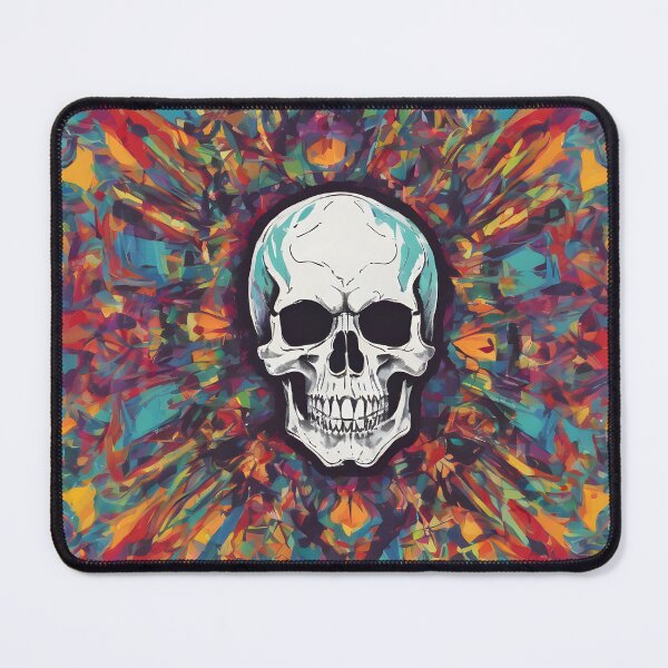 Item preview, Skull in rainbow blast designed and sold by minxandme.
