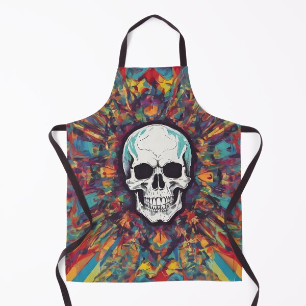 Item preview, Skull in rainbow blast designed and sold by minxandme.