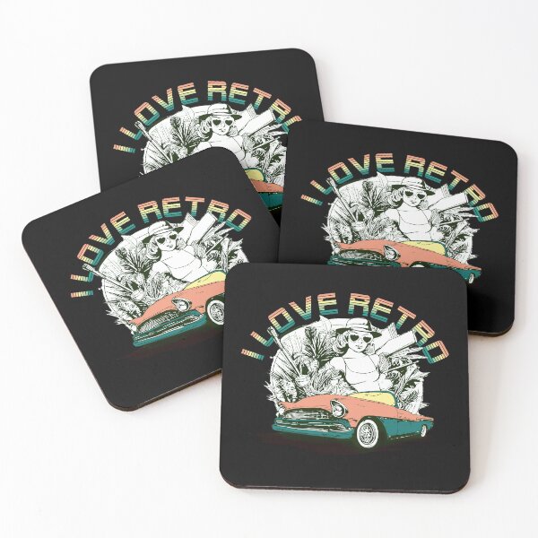 Item preview,  i love retro themed car and girl design designed and sold by ironpalette.