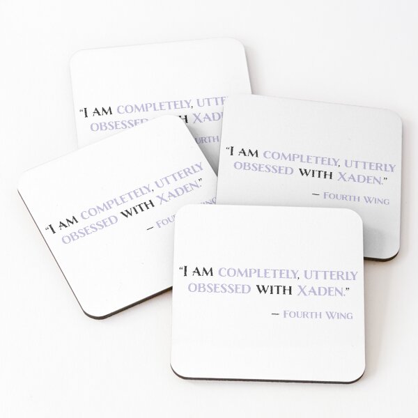 Item preview, "Obsessed with Xaden" Fourth Wing Quote designed and sold by TheFantazyForge.
