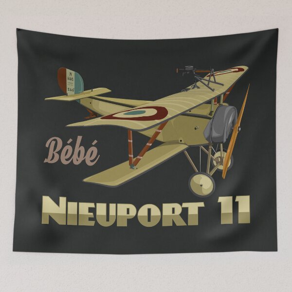 Item preview, Nieuport 11 XI French WW1 Fighter Plane Biplane Sesquiplane Airplane Gift designed and sold by MilitaryMart.