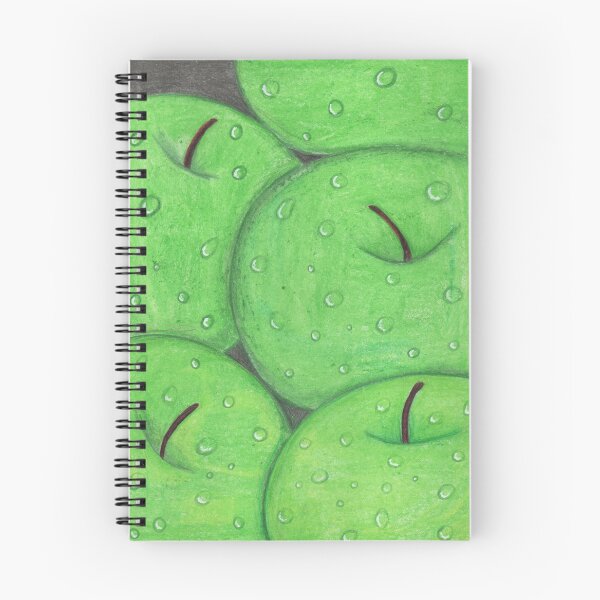 Item preview, Green apples with water drops designed and sold by Artbysarah23.
