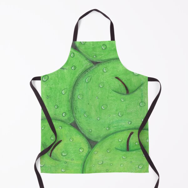 Item preview, Green apples with water drops designed and sold by Artbysarah23.