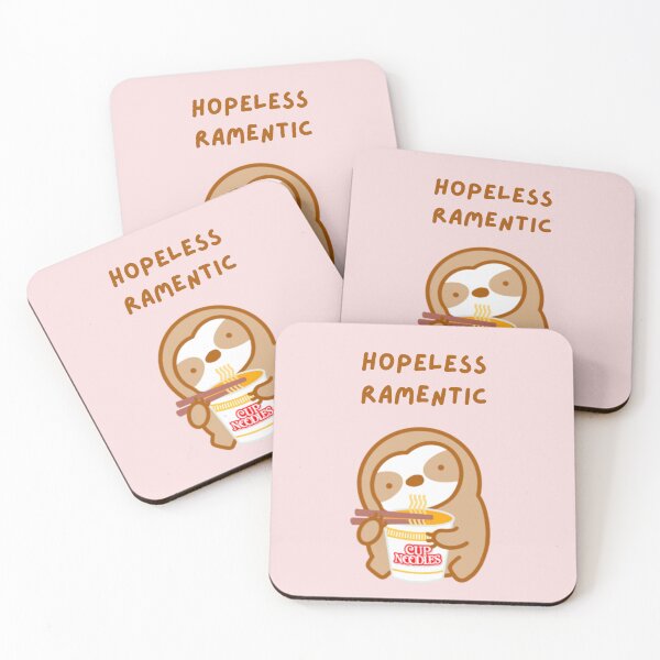 Item preview, Hopeless Romantic Ramen Sloth  designed and sold by theslothinme.