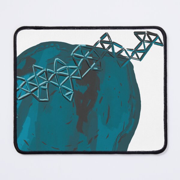 Item preview, Abstract Planet and satellite (blue/white background) designed and sold by MentaLee.