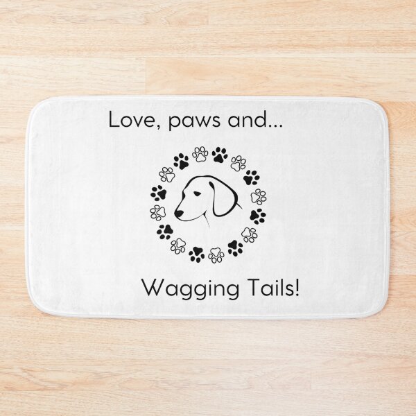 Item preview, Love, Paws, and Wagging Tails dog doggy puppy love designed and sold by Rukyta.