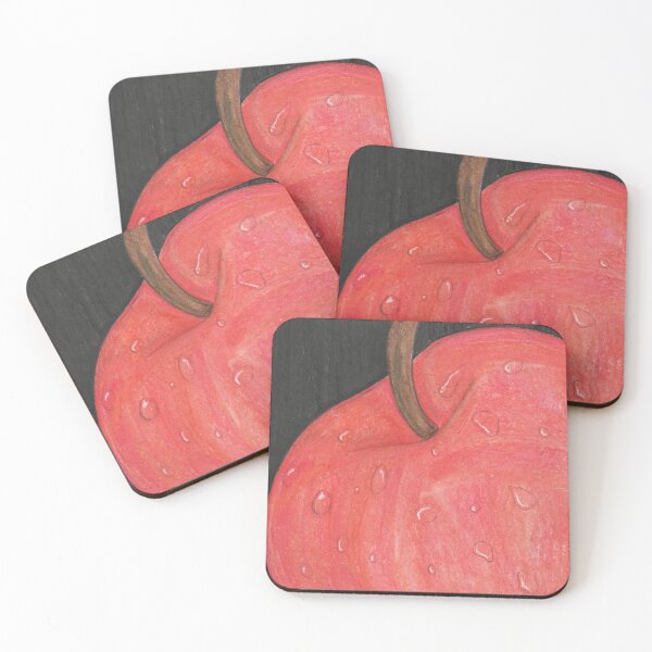 Item preview, Red apple with water drops designed and sold by Artbysarah23.
