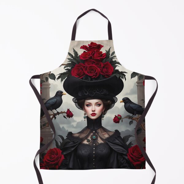 Item preview, Vintage Victorian Gothic Crow Lady designed and sold by Retro Salt.