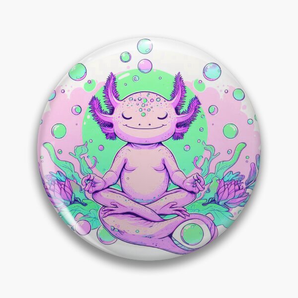 Item preview, Astral axolotl doing yoga underwater designed and sold by Mr Pyuku.