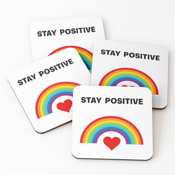 Item preview, Rainbow Heart Stay Positive designed and sold by StudioTina.
