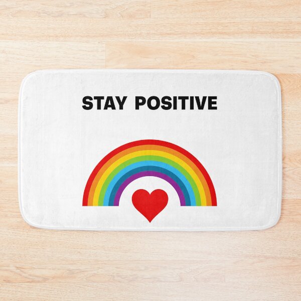 Item preview, Rainbow Heart Stay Positive designed and sold by StudioTina.