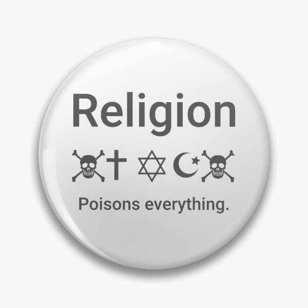 Item preview, Religion poisons everything  designed and sold by Rachel the Artist .