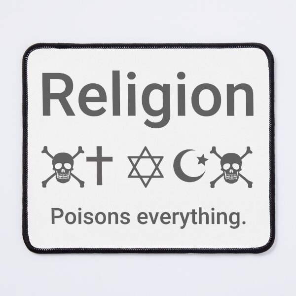 Item preview, Religion poisons everything  designed and sold by Rachel the Artist .