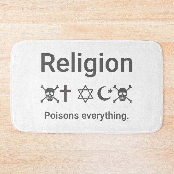 Item preview, Religion poisons everything  designed and sold by Rachel the Artist .