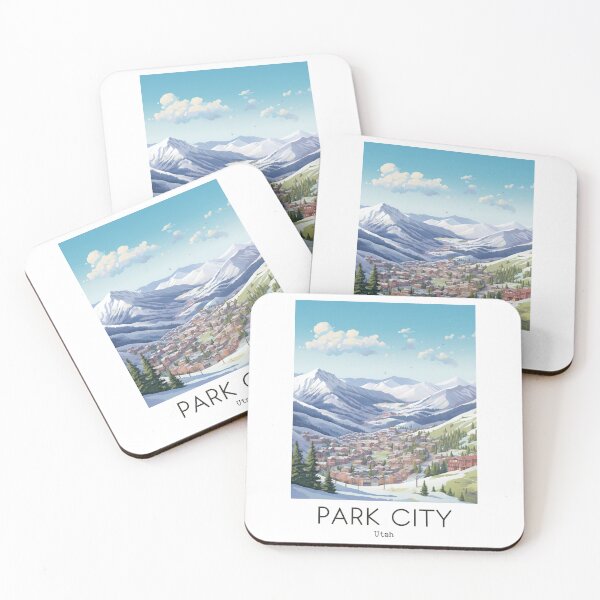 Item preview, A Vintage Travel Illustration of Park City - Utah - US designed and sold by GoodOldVintage.