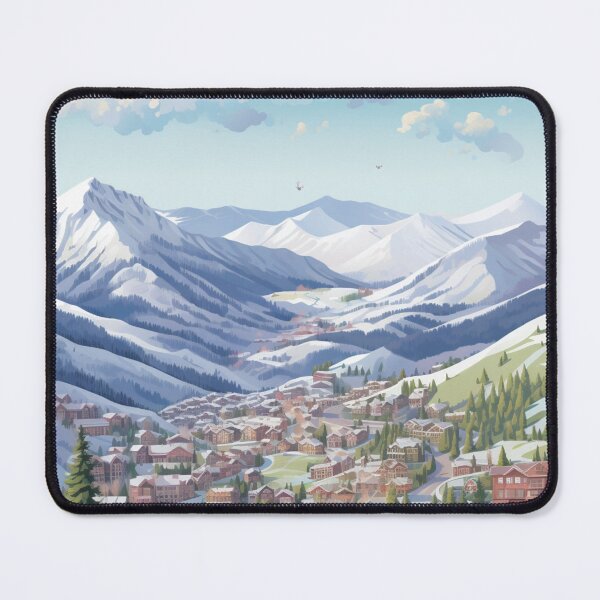 Item preview, A Vintage Travel Illustration of Park City - Utah - US designed and sold by GoodOldVintage.