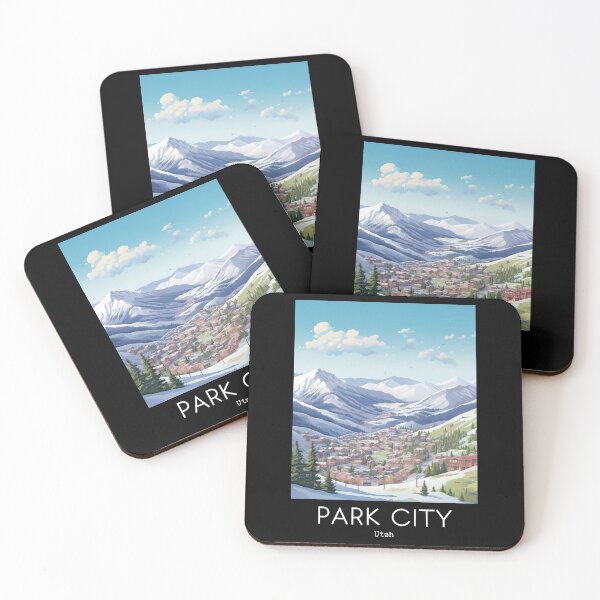Item preview, A Vintage Travel Illustration of Park City - Utah - US designed and sold by GoodOldVintage.