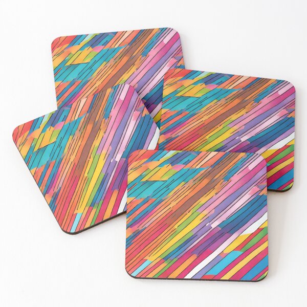 Item preview, Fun Colorful Diagonal Stripes designed and sold by AnimaliaStar.